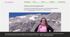 Desktop Screenshot of lisa-badum.de